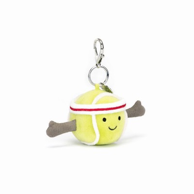 Jellycat Amuseables Sports Tennis Bag Charm USA | 70395RWSH